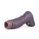 6.06in Platinum Silicone Lifelike Skin Soft Dildo Sleeve Couple Interactive Toy