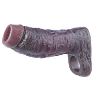 6.06in Platinum Silicone Lifelike Skin Soft Dildo Sleeve Couple Interactive Toy