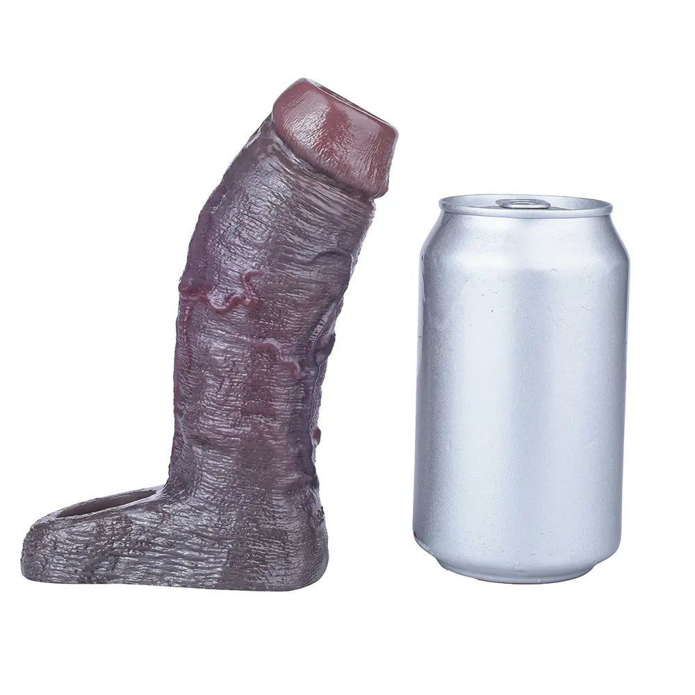 6.06in Platinum Silicone Lifelike Skin Soft Dildo Sleeve Couple Interactive Toy