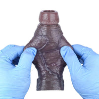 6.06in Platinum Silicone Lifelike Skin Soft Dildo Sleeve Couple Interactive Toy
