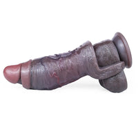 6.06in Platinum Silicone Lifelike Skin Soft Dildo Sleeve Couple Interactive Toy