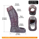 6.06in Platinum Silicone Lifelike Skin Soft Dildo Sleeve Couple Interactive Toy