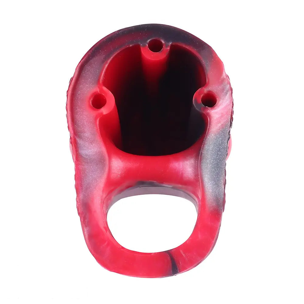 6.14in Hollow Dildo Built-in keel Vibration Remote Control Tentacle Cock Sleeve
