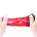 6.14in Hollow Dildo Built-in keel Vibration Remote Control Tentacle Cock Sleeve