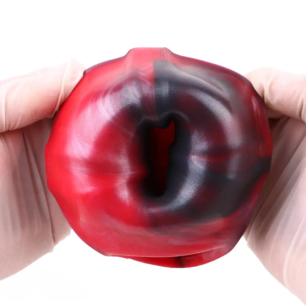 6.14in Hollow Dildo Built-in keel Vibration Remote Control Tentacle Cock Sleeve