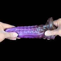 6.14in Tentacle Fantasy Hollow Silicone Dildo Sleeve For Penis Enlargement
