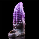 6.14in Tentacle Fantasy Hollow Silicone Dildo Sleeve For Penis Enlargement