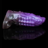 6.14in Tentacle Fantasy Hollow Silicone Dildo Sleeve For Penis Enlargement