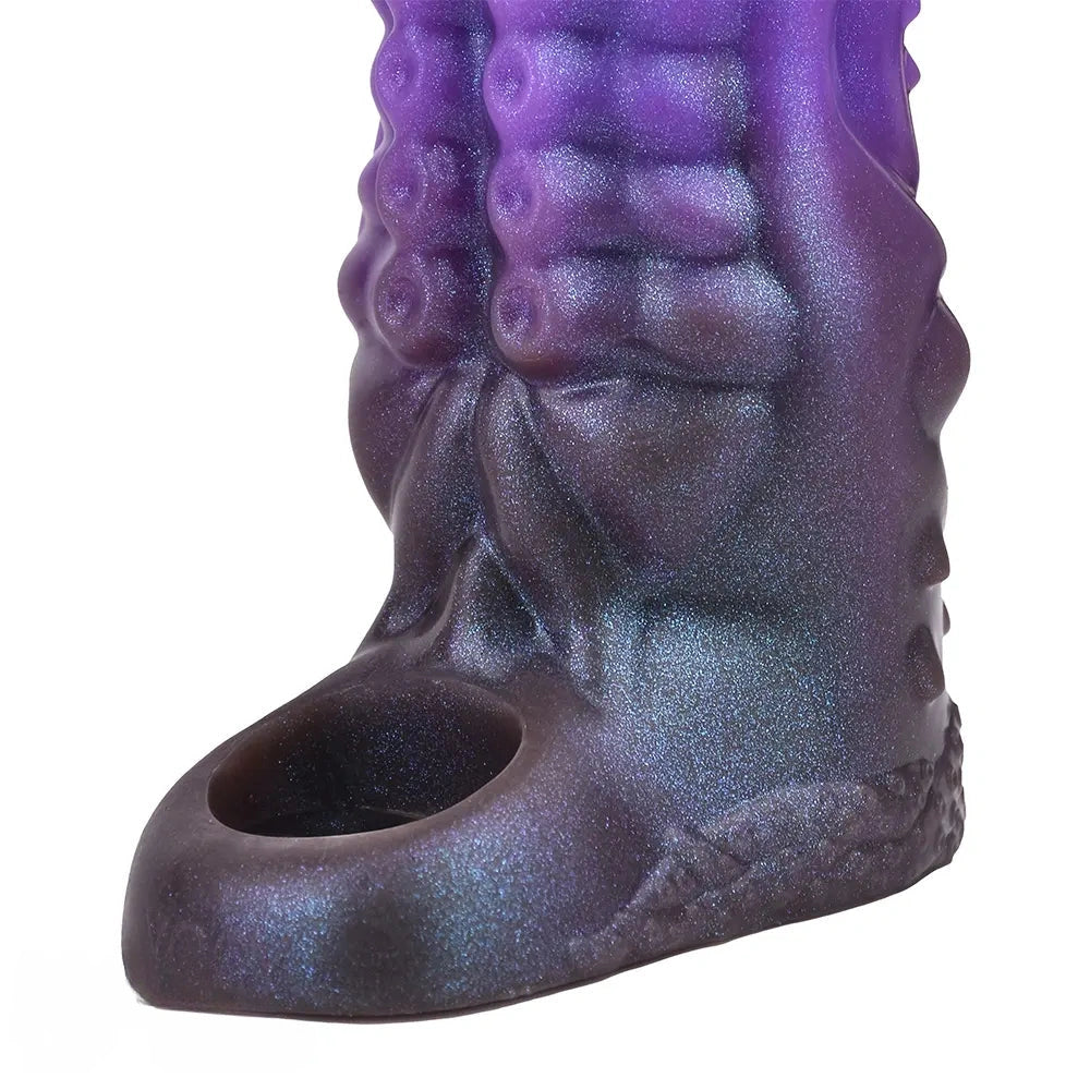 6.14in Tentacle Fantasy Hollow Silicone Dildo Sleeve For Penis Enlargement