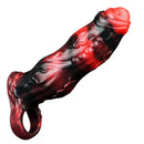 6.18in 6.85in 7.95in Uncut Dog Knot Spiked Soft Dildo Sleeve Cock Extender