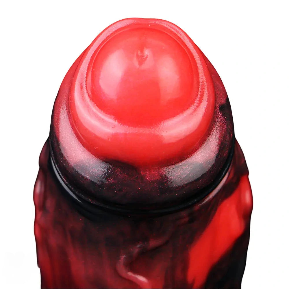6.18in 6.85in 7.95in Uncut Dog Knot Spiked Soft Dildo Sleeve Cock Extender