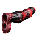 6.18in 6.85in 7.95in Uncut Dog Knot Spiked Soft Dildo Sleeve Cock Extender