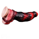 6.18in 6.85in 7.95in Uncut Dog Knot Spiked Soft Dildo Sleeve Cock Extender