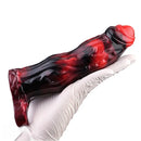 6.18in 6.85in 7.95in Uncut Dog Knot Spiked Soft Dildo Sleeve Cock Extender