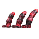 6.18in 6.85in 7.95in Uncut Dog Knot Spiked Soft Dildo Sleeve Cock Extender