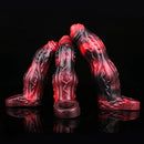 6.18in 6.85in 7.95in Uncut Dog Knot Spiked Soft Dildo Sleeve Cock Extender