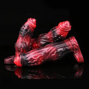 6.18in 6.85in 7.95in Uncut Dog Knot Spiked Soft Dildo Sleeve Cock Extender