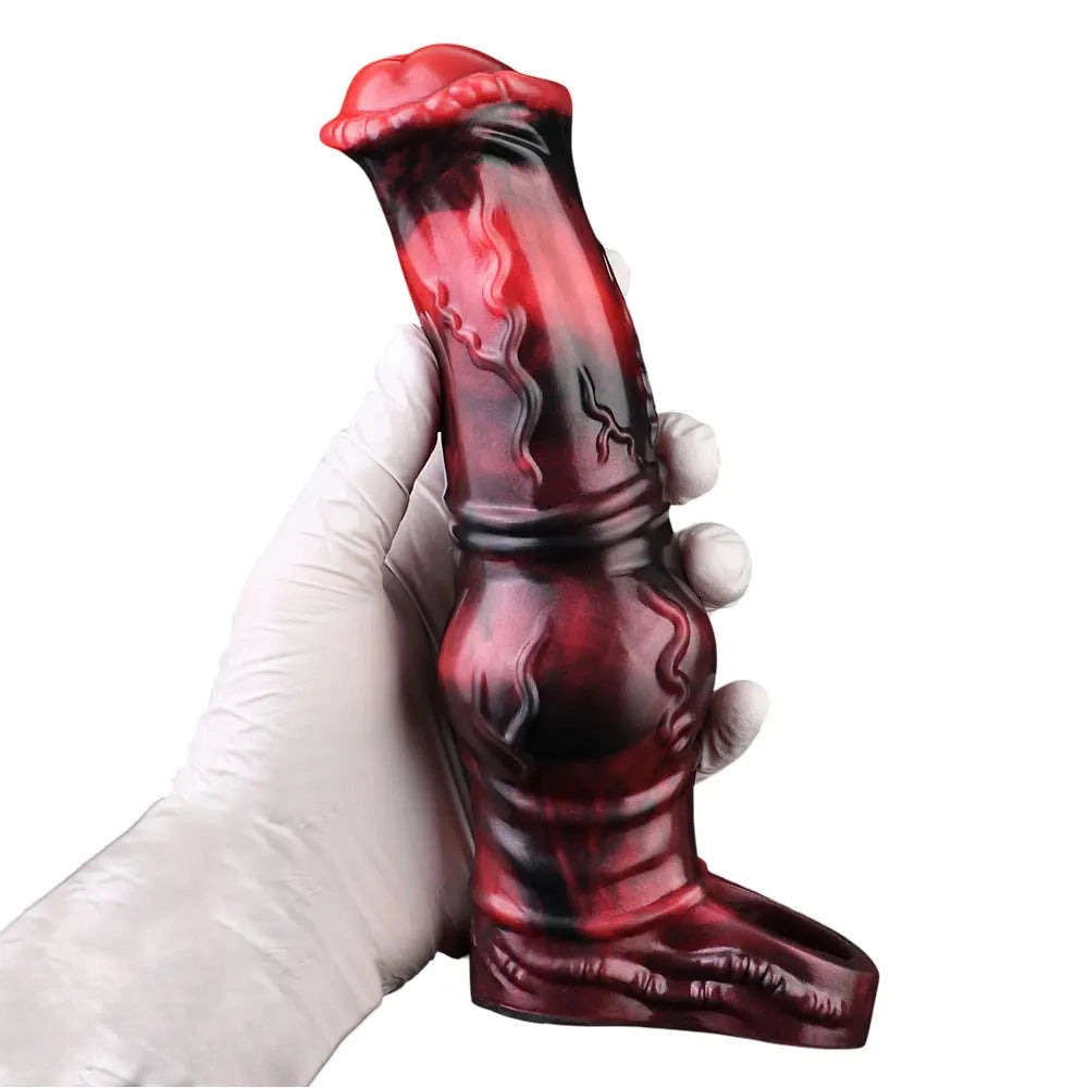 6.18in 7.01in 7.95in Horse Knot Animal Soft Dildo Sleeve Cock Extender