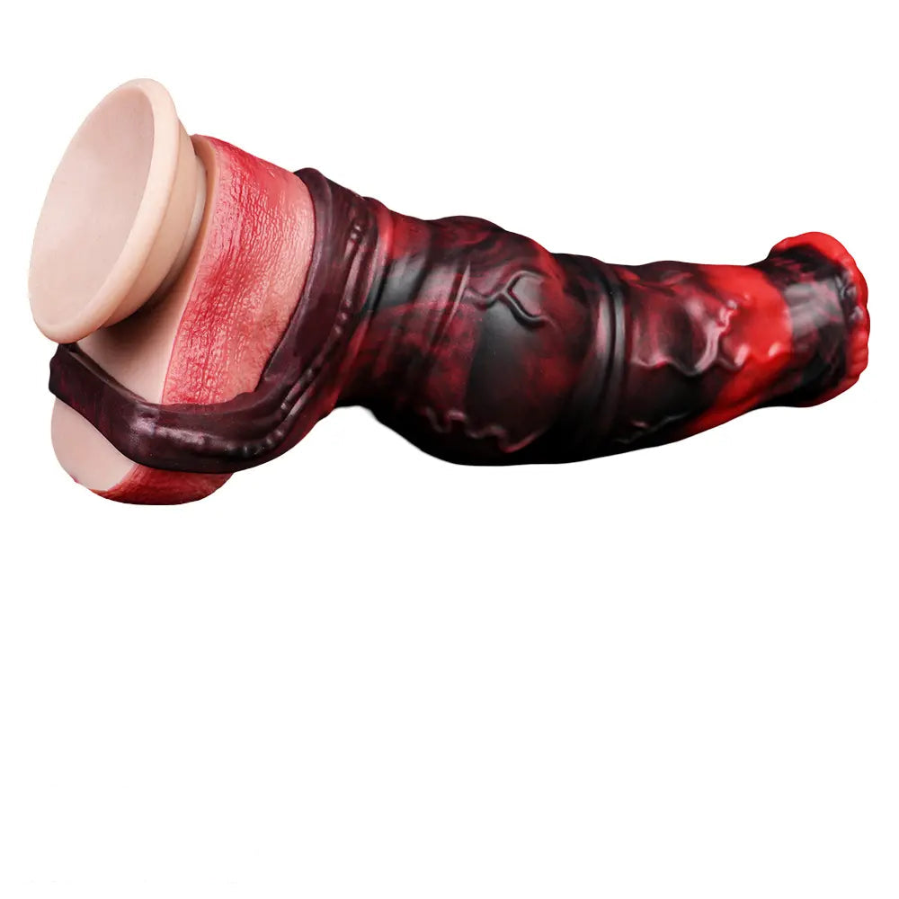 6.18in 7.01in 7.95in Horse Knot Animal Soft Dildo Sleeve Cock Extender