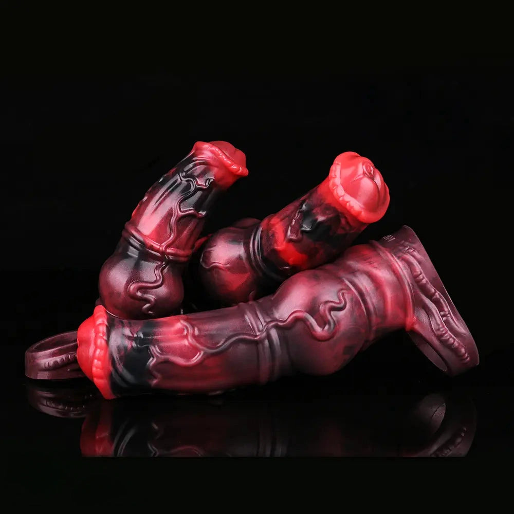 6.18in 7.01in 7.95in Horse Knot Animal Soft Dildo Sleeve Cock Extender