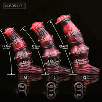 6.18in 7.01in 7.95in Horse Knot Animal Soft Dildo Sleeve Cock Extender
