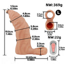 6.18in 7.48in Vibrating Fantasy 10 Modes Cock Sleeve Dildo For Men