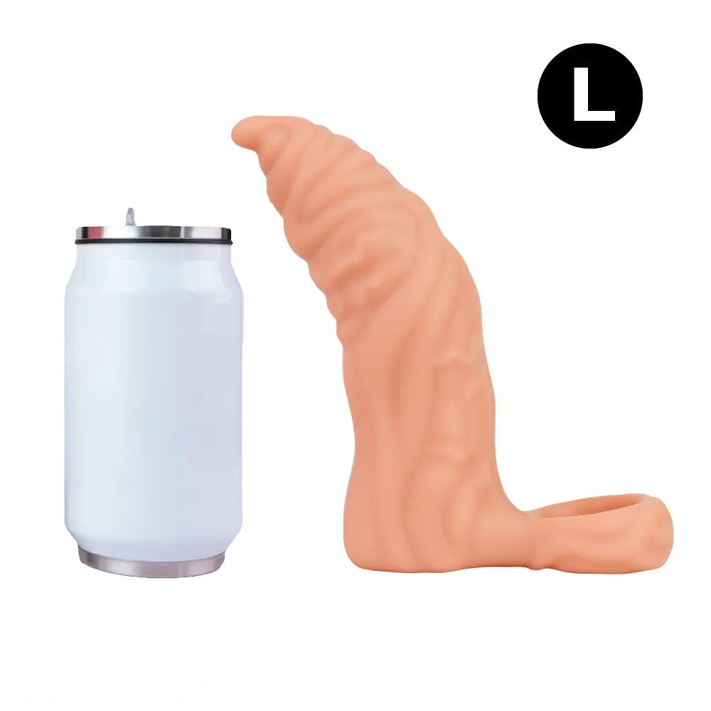 6.18in 7.48in Vibrating Fantasy 10 Modes Cock Sleeve Dildo For Men