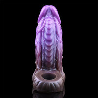 6.18in Dragon Fantasy Hollow Spiked Soft Dildo Sleeve For Penis Enlargement