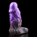 6.18in Dragon Fantasy Hollow Spiked Soft Dildo Sleeve For Penis Enlargement