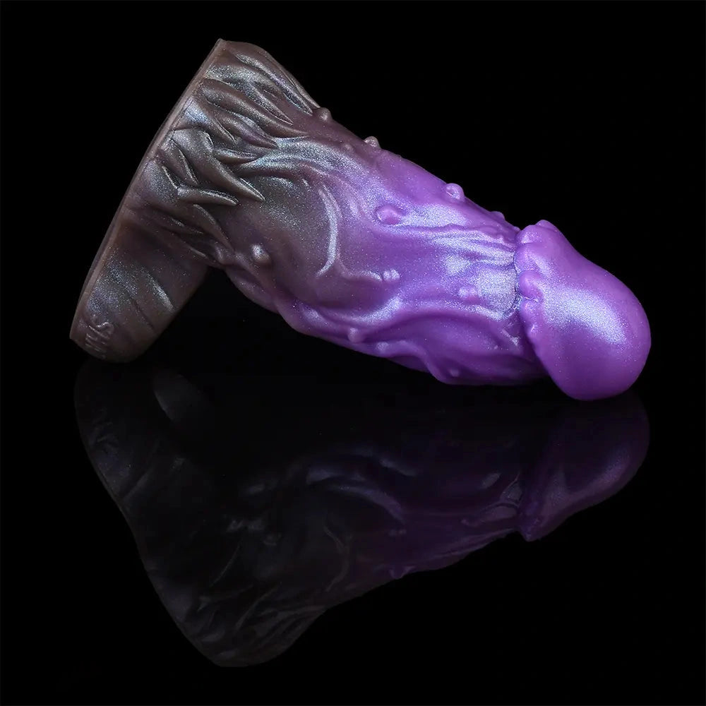 6.18in Dragon Fantasy Hollow Spiked Soft Dildo Sleeve For Penis Enlargement