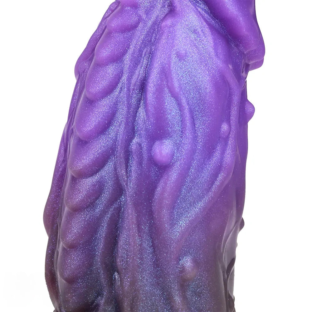 6.18in Dragon Fantasy Hollow Spiked Soft Dildo Sleeve For Penis Enlargement