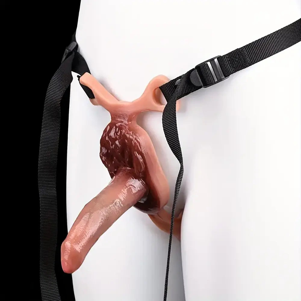 6.18in Silicone Soft Uncut Real Lifelike Strap on Female Anal G Spot Dildo