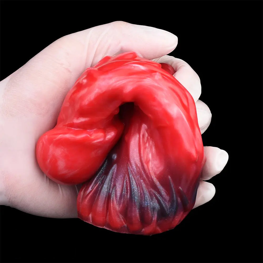 6.18in Spiked Sleeve Hollow Dildo Built-in keel Vibration Remote Cock Sleeve