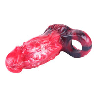 6.18in Spiked Sleeve Hollow Dildo Built-in keel Vibration Remote Cock Sleeve