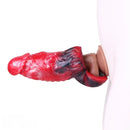 6.18in Spiked Sleeve Hollow Dildo Built-in keel Vibration Remote Cock Sleeve