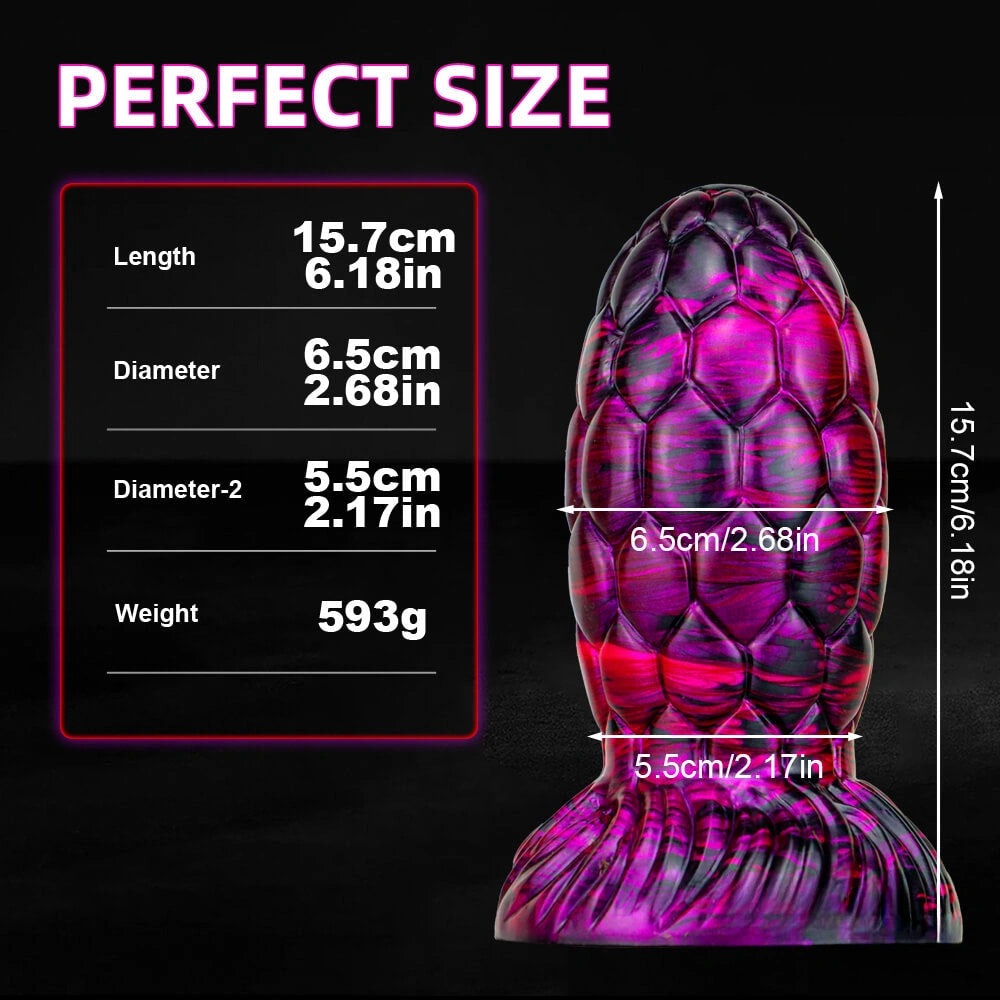 6.18in Thick Grenade Butt Plug Dildo Soft Anal Sex Toy For Sex