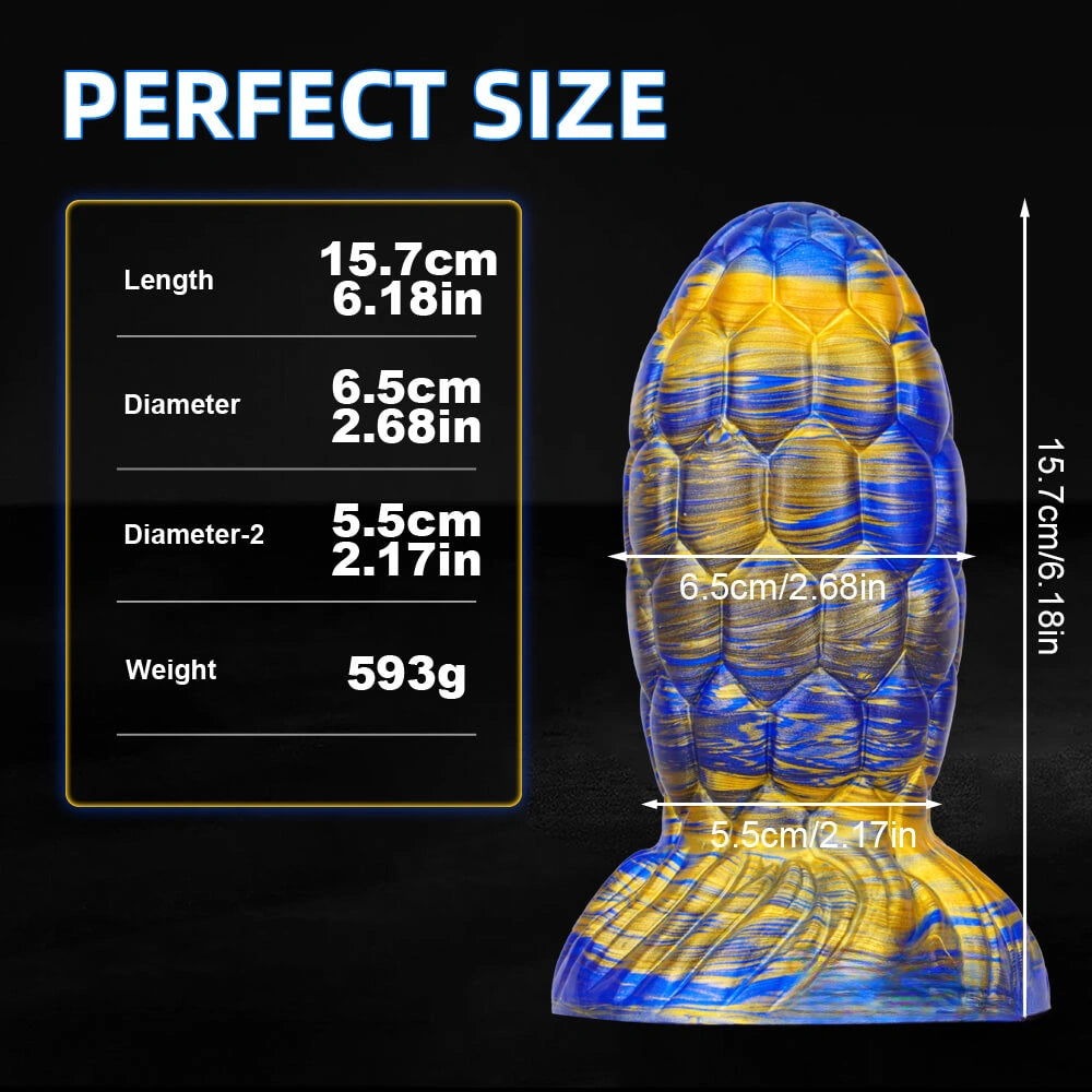 6.18in Thick Grenade Butt Plug Dildo Soft Anal Sex Toy For Sex