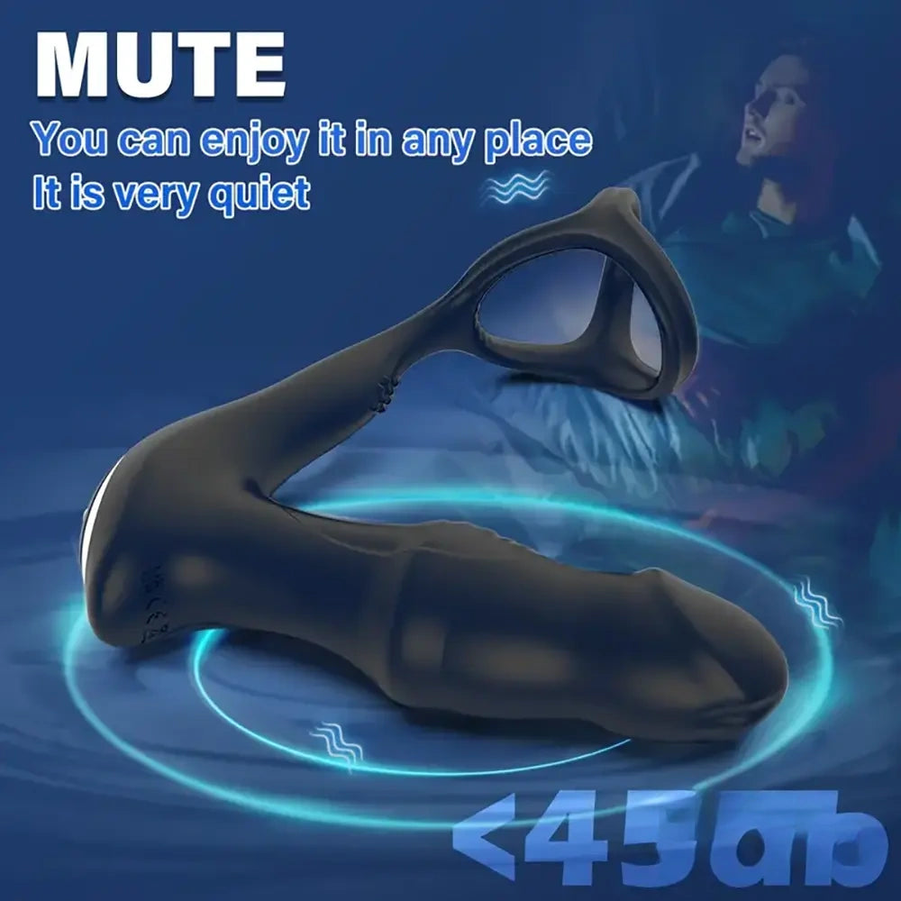 6.18in Unisex Soft Silicone Thrusting Vibrating Wiggling Automatic Dildo