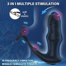 6.18in Unisex Soft Silicone Thrusting Vibrating Wiggling Automatic Dildo