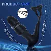 6.18in Unisex Soft Silicone Thrusting Vibrating Wiggling Automatic Dildo