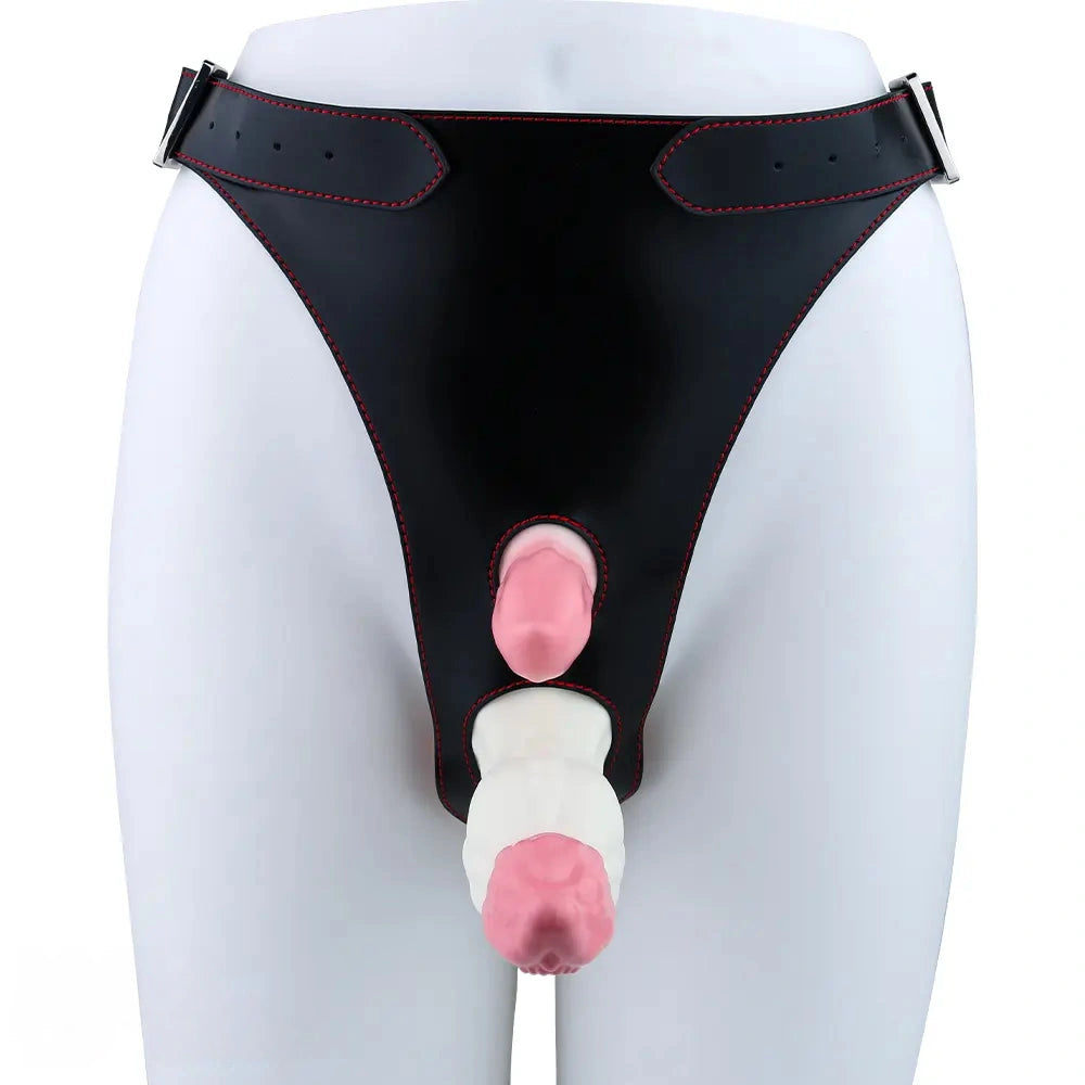 6.18in Wearable Strap on Vibrating Soft Liquid Silicone Dildo Anal Dildo