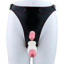 6.18in Wearable Strap on Vibrating Soft Liquid Silicone Dildo Anal Dildo