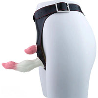 6.18in Wearable Strap on Vibrating Soft Liquid Silicone Dildo Anal Dildo