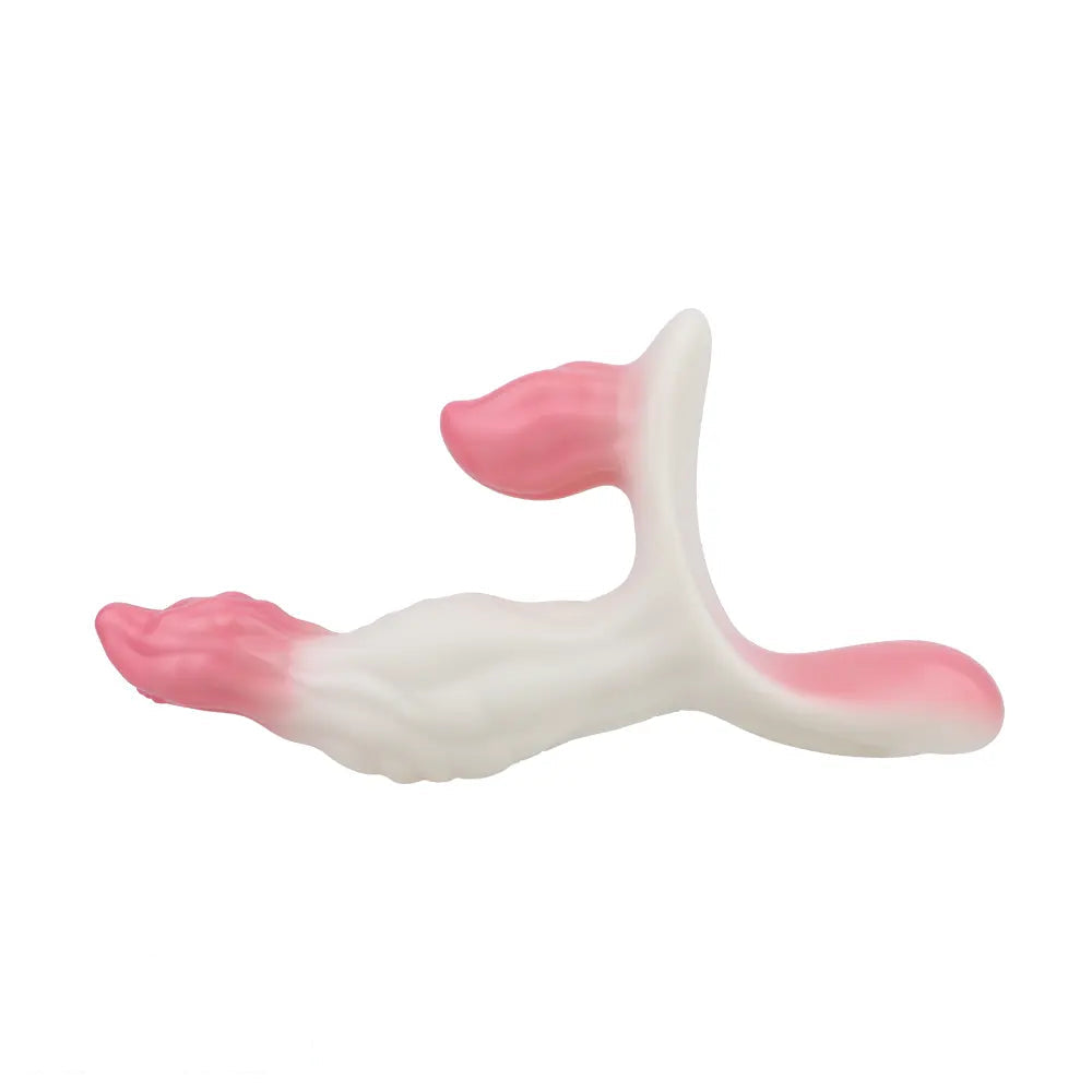 6.18in Wearable Strap on Vibrating Soft Liquid Silicone Dildo Anal Dildo