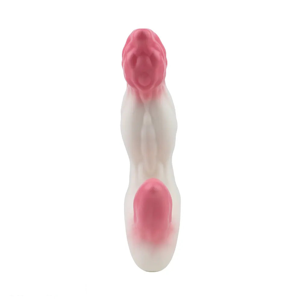 6.18in Wearable Strap on Vibrating Soft Liquid Silicone Dildo Anal Dildo