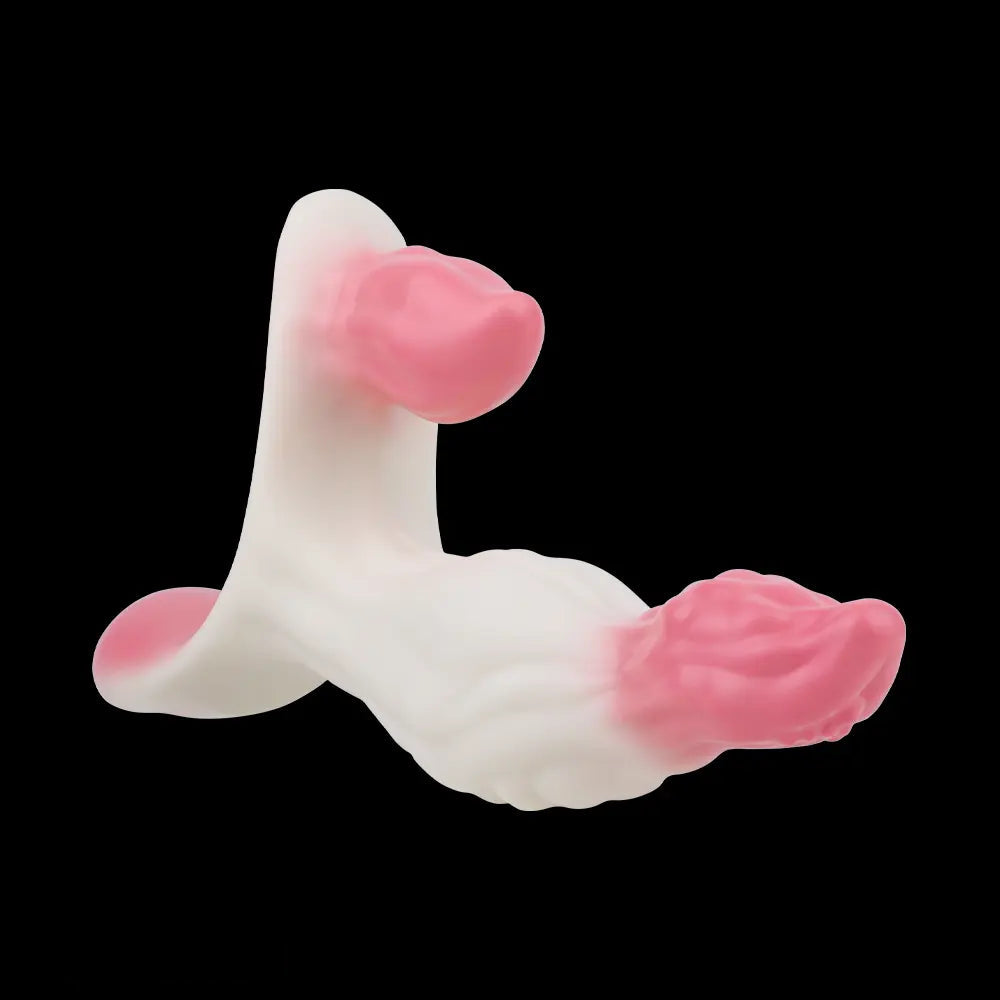 6.18in Wearable Strap on Vibrating Soft Liquid Silicone Dildo Anal Dildo