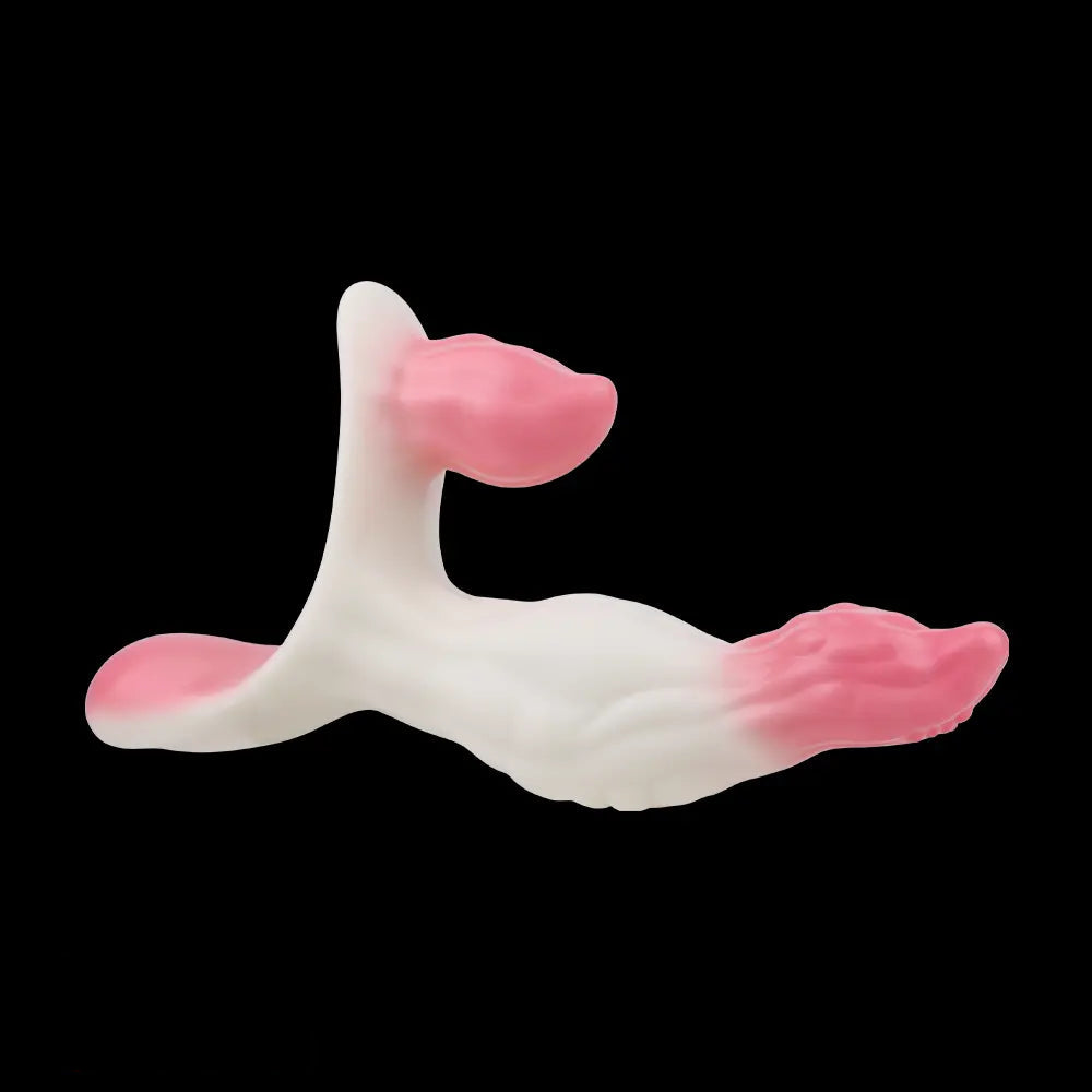 6.18in Wearable Strap on Vibrating Soft Liquid Silicone Dildo Anal Dildo