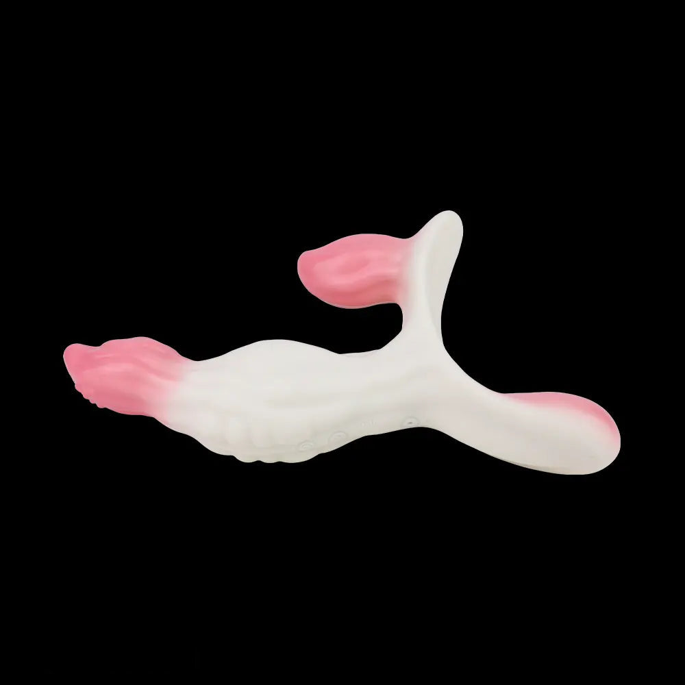 6.18in Wearable Strap on Vibrating Soft Liquid Silicone Dildo Anal Dildo