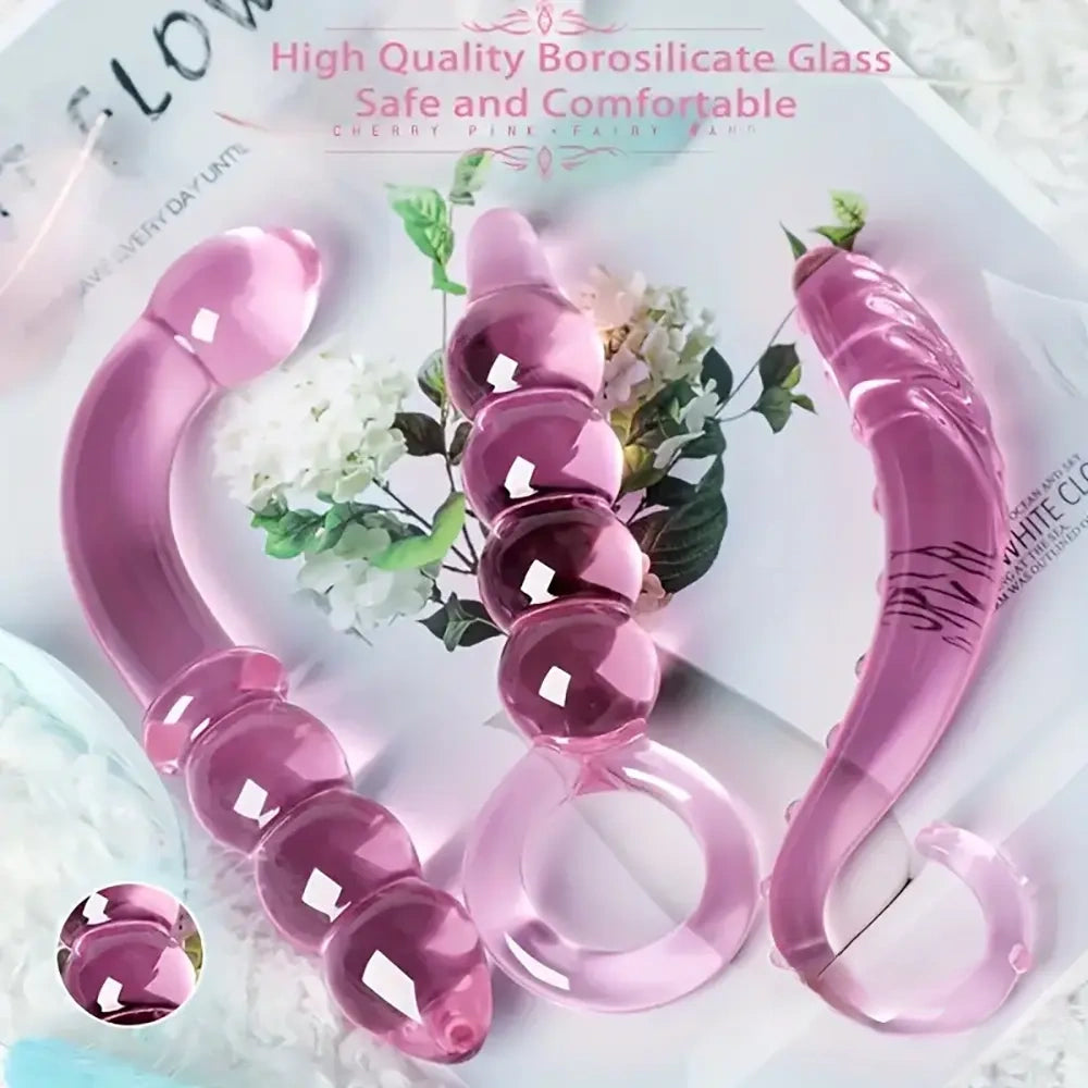 6.1in 6.3in 6.49in Glass Crystal Dildo For Female Male Sex Pleasure
