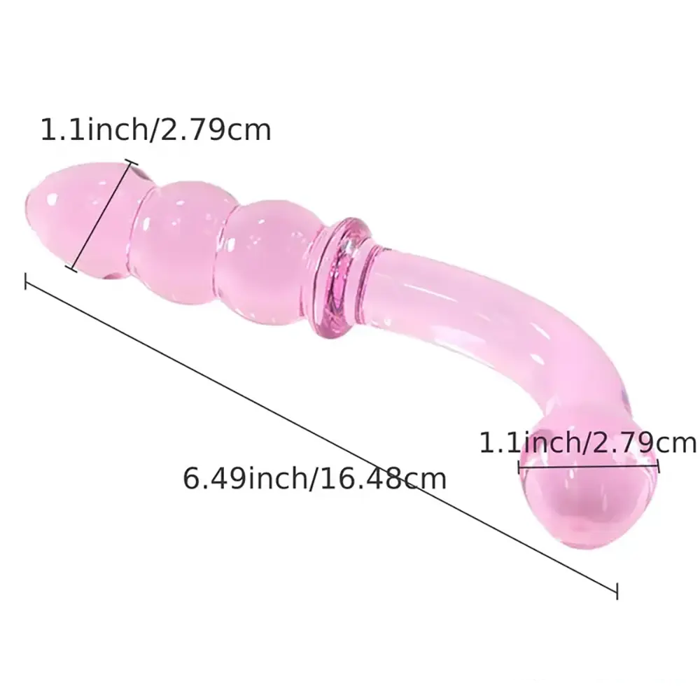 6.1in 6.3in 6.49in Glass Crystal Dildo For Female Male Sex Pleasure